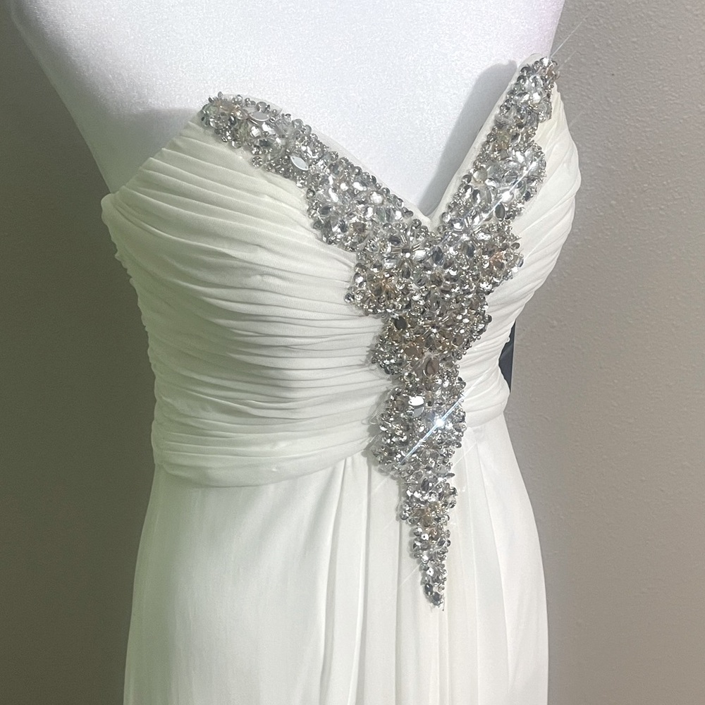 Strapless Embellished Gown
